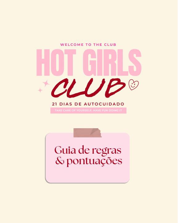 Capa do guia de regras e pontuações do Hot Girls Club
